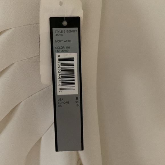 TAHARI Arthur S Levine White Sleeveless Cocktail Dress - Picture 3 of 7